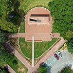 An aerial view of Hearth: Memorial to the Enslaved